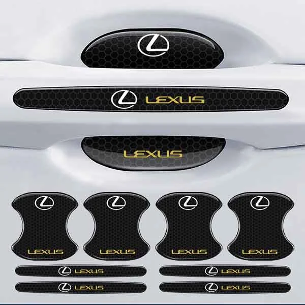 Carbon fiber car door handle cup cover (4PCS)