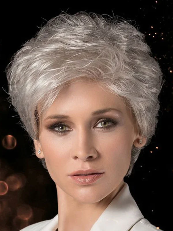 Temperament Fluffy Simple Synthetic Chemical Fiber Ladies Wig