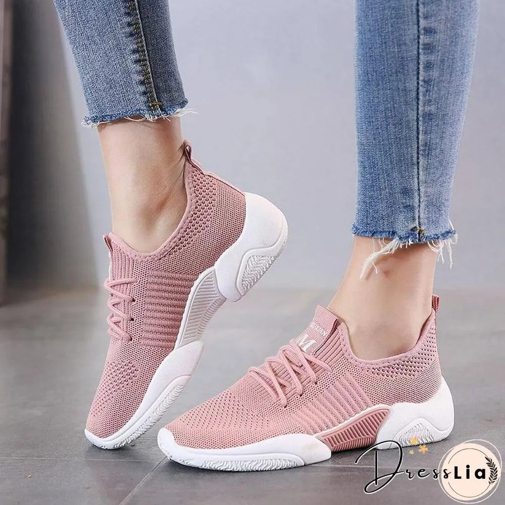 Womens Fashion Casual Shoes Lightweight Platform Ladies Breathable Sneakers Tenis Feminino