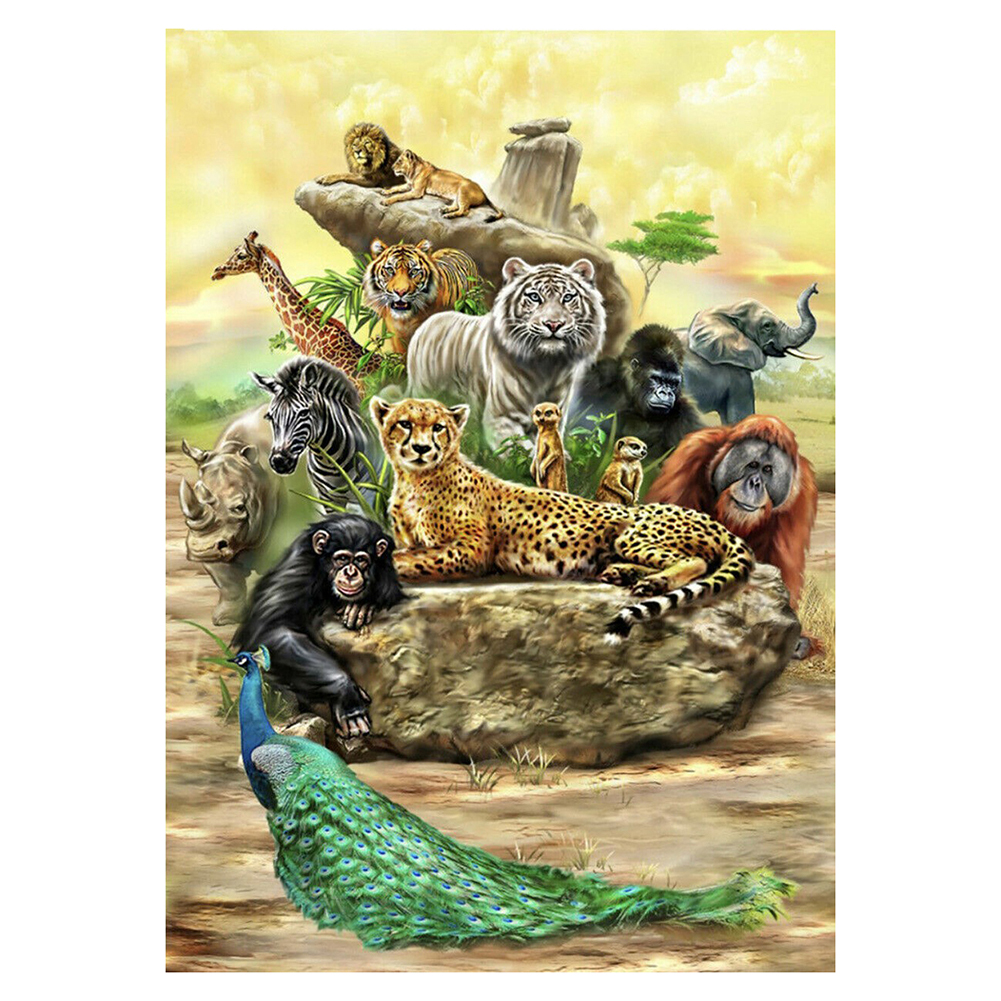 

Animal - 11CT Stamped Cross Stitch - 40*50CM, 501 Original