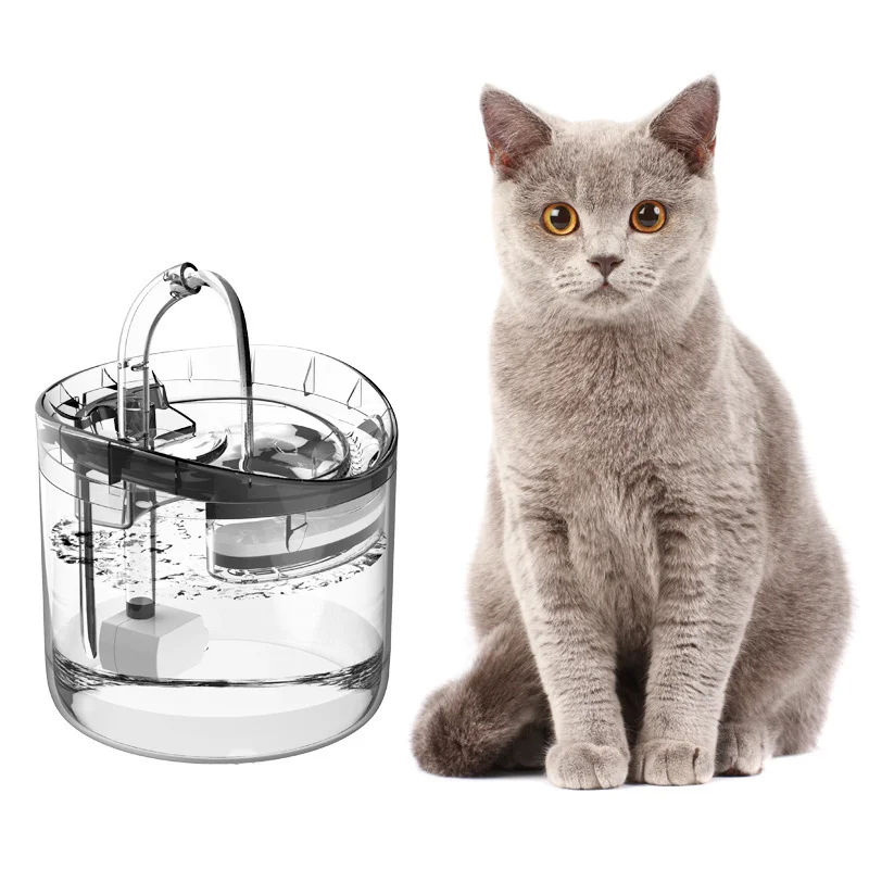 1.8L Super Quiet Automatic Pet Drinking Fountain with Faucet Kits