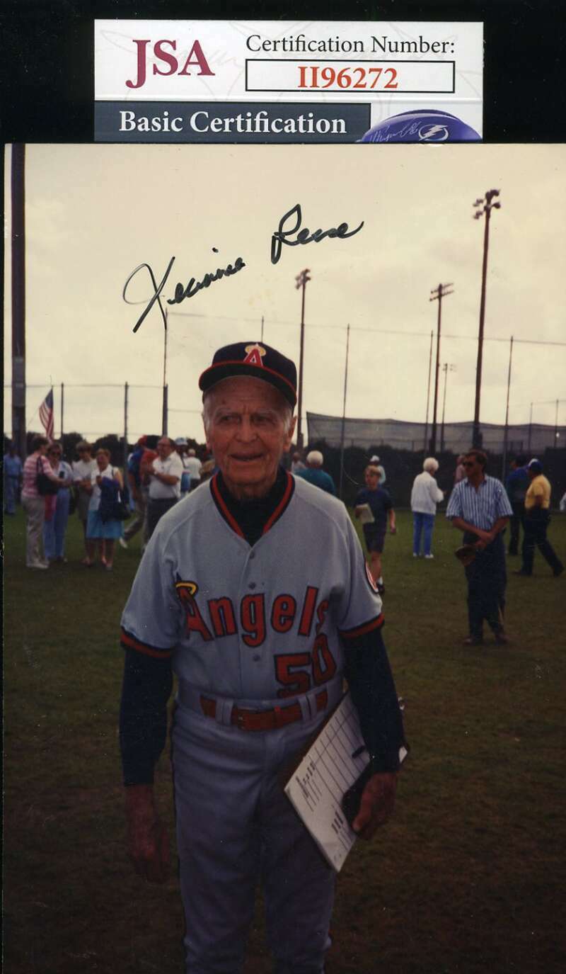 Jimmie Reese JSA Coa Hand Signed Original Angels Photo Poster painting Autograph