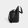 Simple Plain Color Leather Women's Shoulder Bag