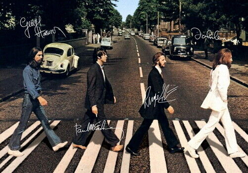 BEATLES POSTER - ABBEY RD - HIGH GLOSS Photo Poster painting POSTERS PERFECT FOR FRAMING