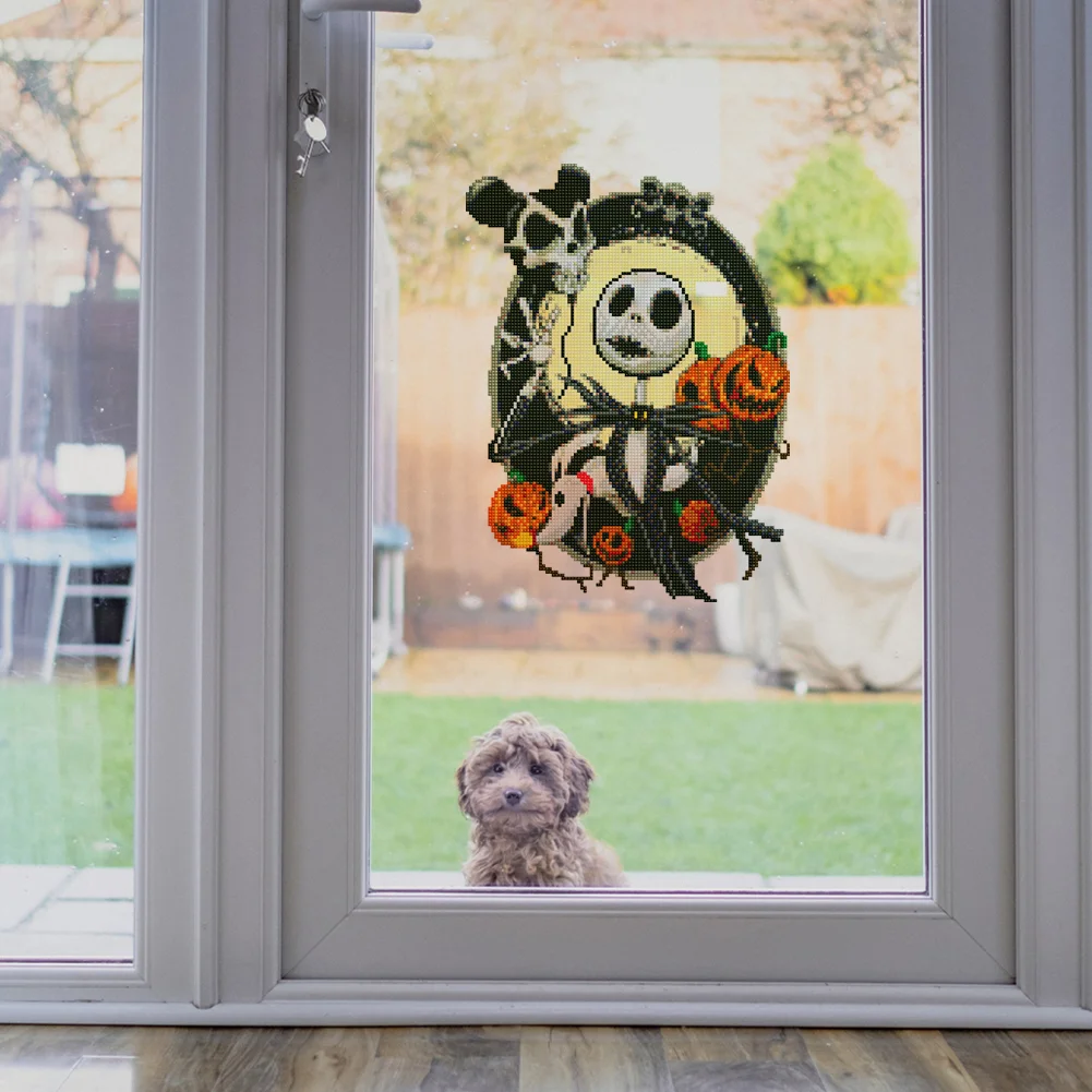 Halloween Elemen Gift Diamond Mosaic Stickers 30X40cm (Night Living Dead)