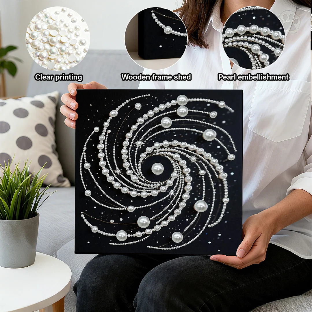 Vortex DIY Pearl Art Diamond Painting With Frame 30x30cm for Adults Home Decor
