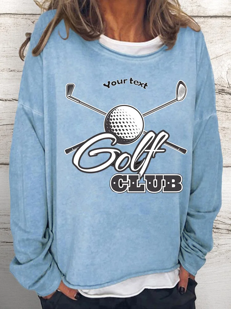 golf Women Loose Sweatshirt-Annaletters