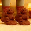 Unisex Cutie 3D Godzilla Pattern Funny Knit Socks For Holiday Gift