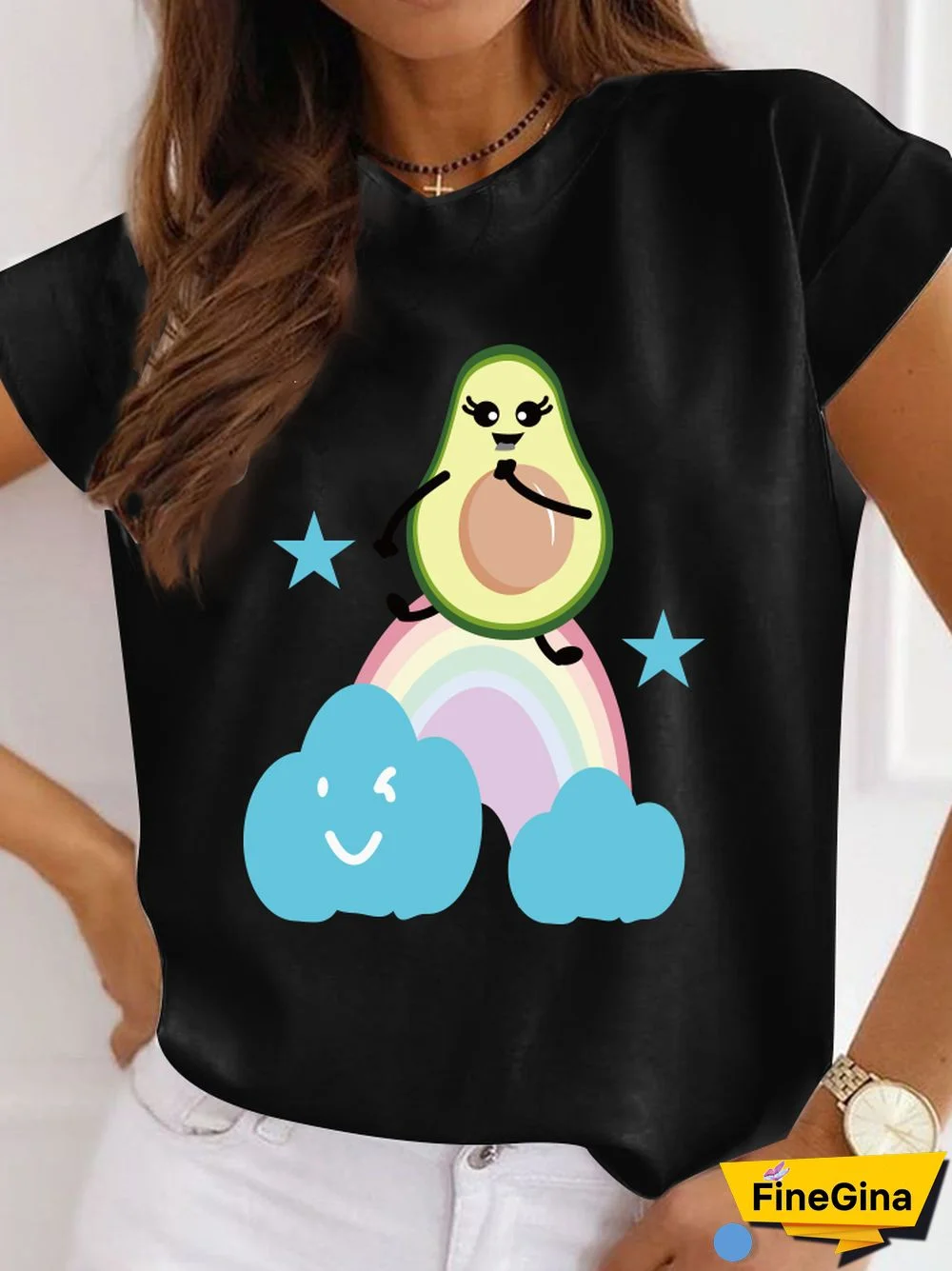 Gothic T-shirt For Women Streetwear Funny Print Hip Hop Short Sleeve T Shirt Harajuku Priority Money Printed Polyester Top Black