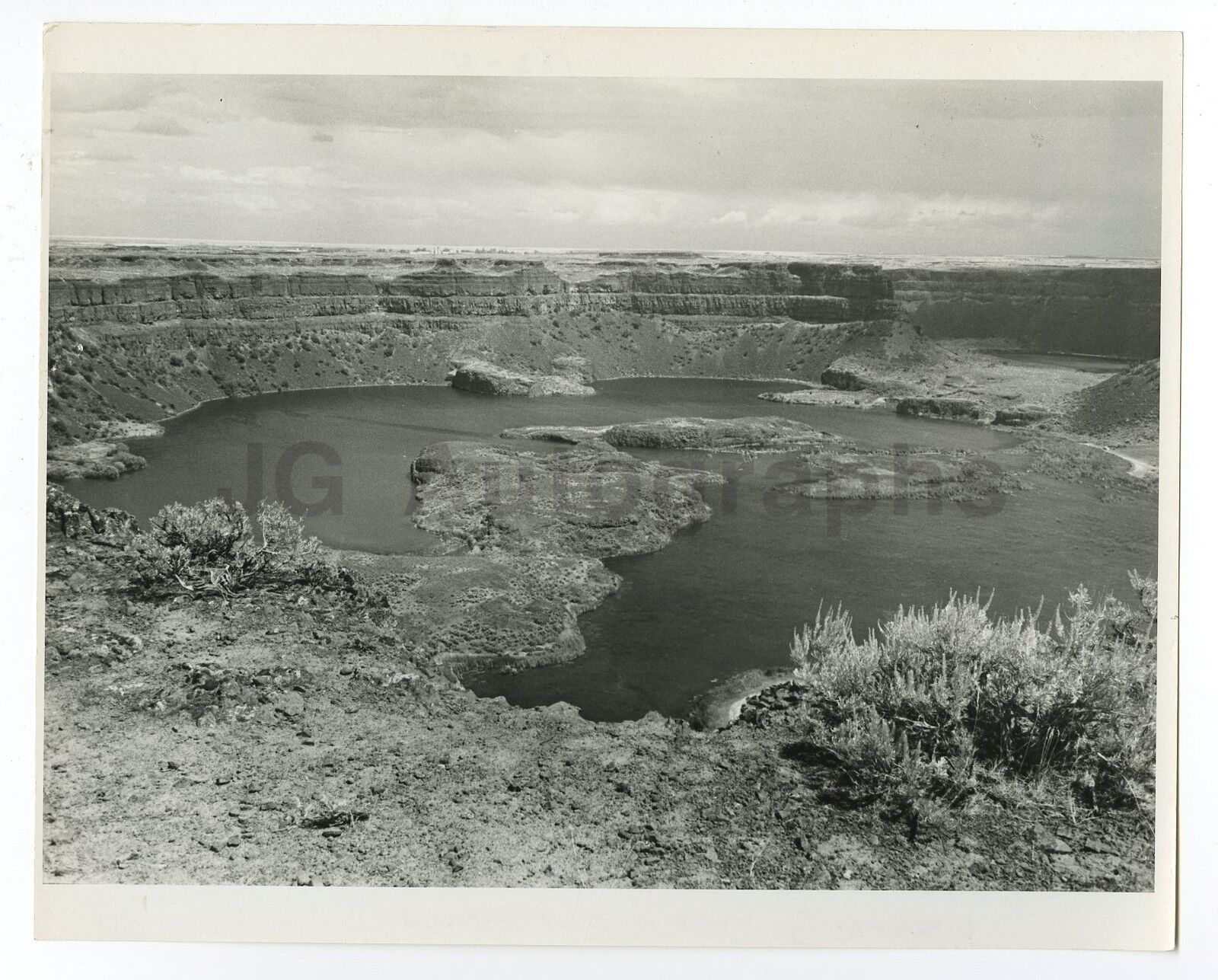 Washington State - Vintage 8x10 Publication Photo Poster paintinggraph - Dry Falls