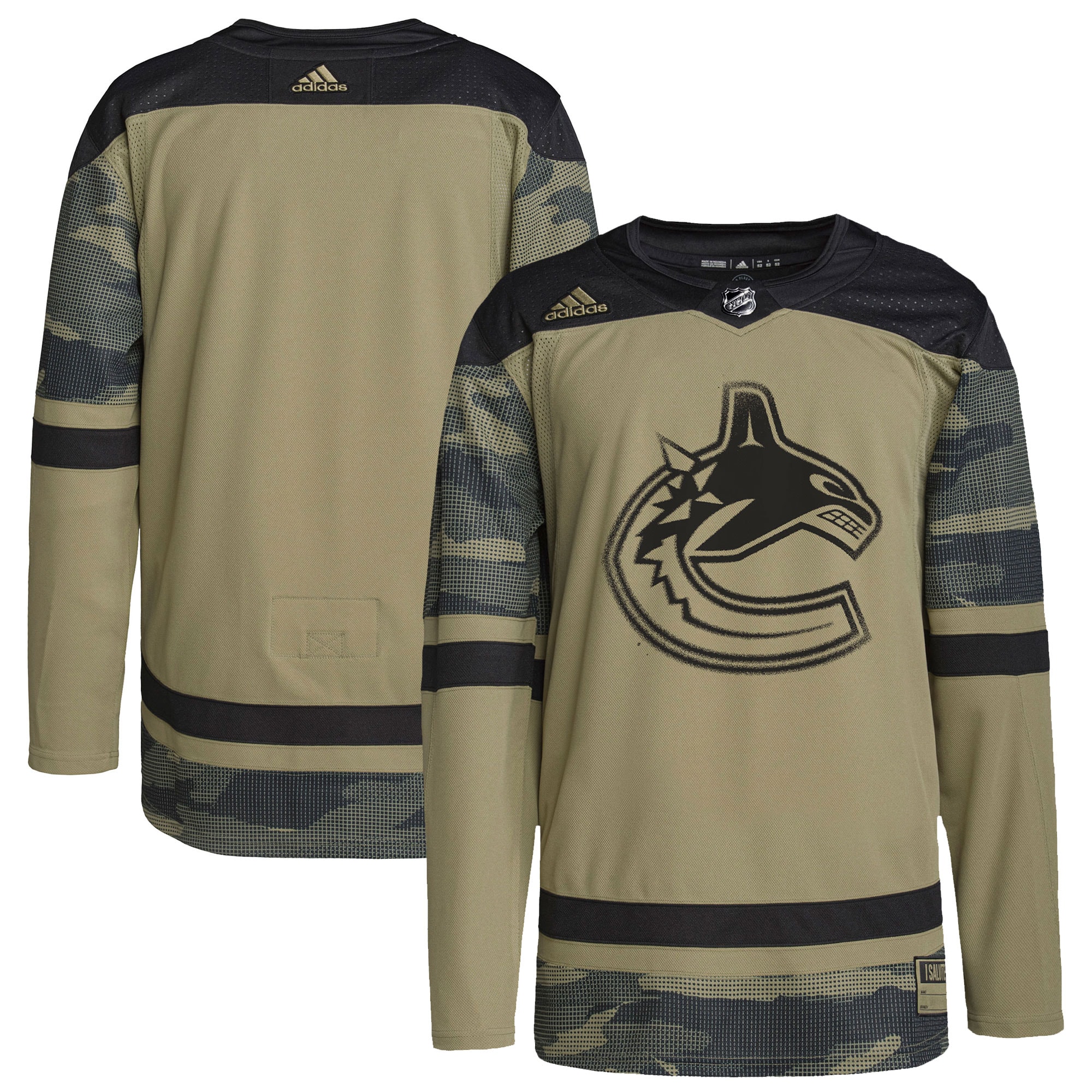 Vancouver Canucks  Logo Military Appreciation Team  Practice Jersey &ndash; Camo mysite