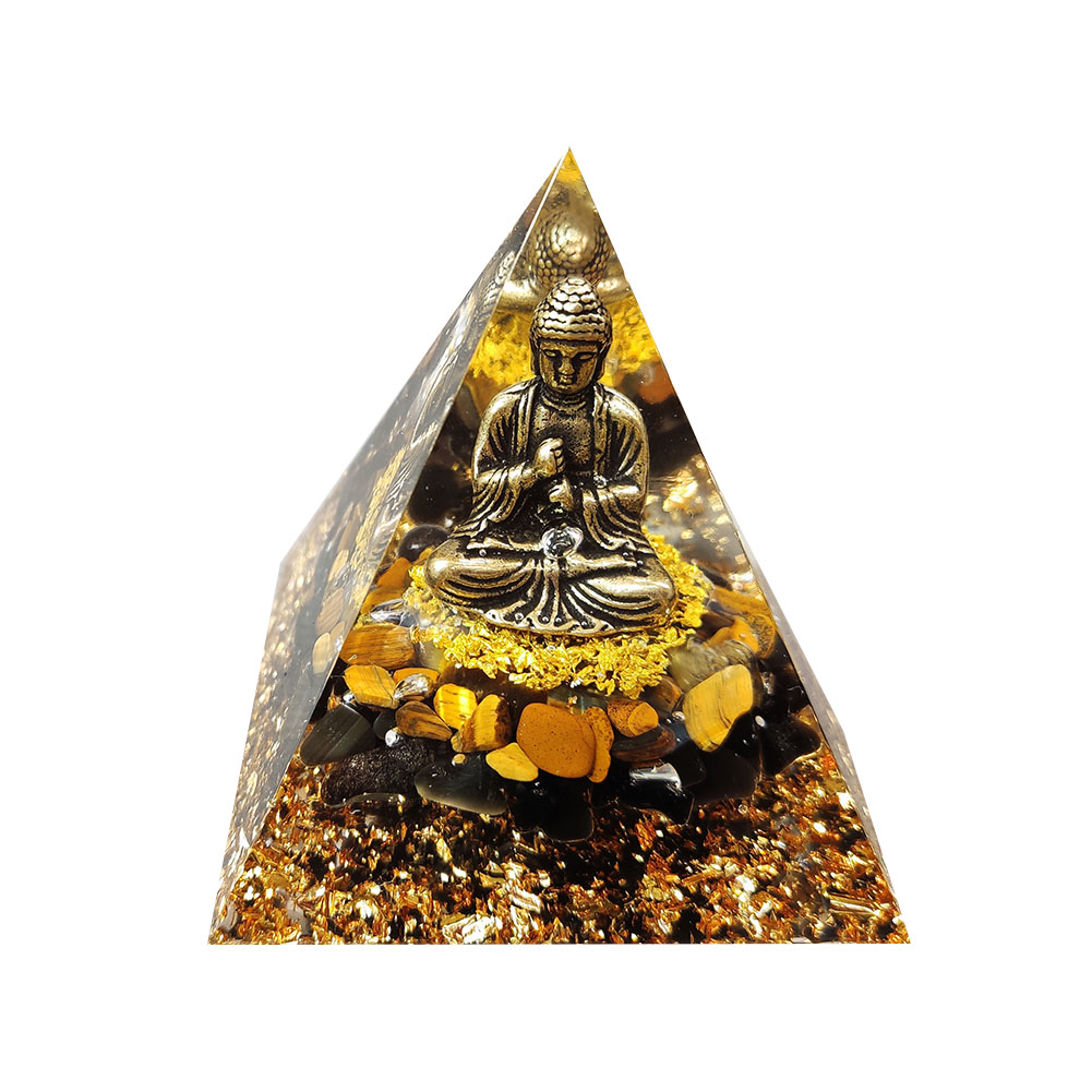 

6cm Natural Orgonite Pyramid Chakra, 501 Original