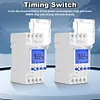 2 Channels Programmable 24Hours Time Clock Big LCD Display Digital Timer Switch