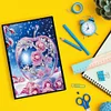 (US Local)Special Shaped Crystal Apple 50 Pages Diamond Painting Notebook for Beginners