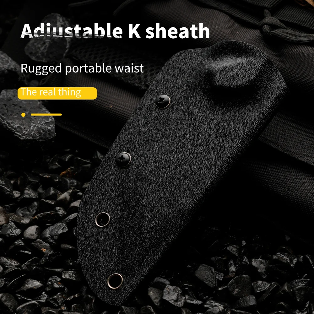 Multifunctional G10 Handle Tactical Scabbard Fixed Blade Camping Knife for Fishing Survival & Hunting Tools