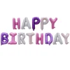 16" HAPPY BIRTHDAY Aluminum Film Letters Balloons Birthday Party Celebration Decors