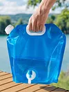 5L Camping Water Container Bags with Spout  Water Jug with Lanyard & Carabiner Foldable Water Storage Bags for Sport Camping Riding Mountaineer Backoacking