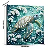 uk.everydayedeals DIY Pearl Painting With Frame - Handmade Self-Adhesive Pearls - Turtle(25*25cm)