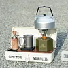 Camping Gas Can Case Anti-Fall Gas Canister Protective Cover Metal Camping Tools