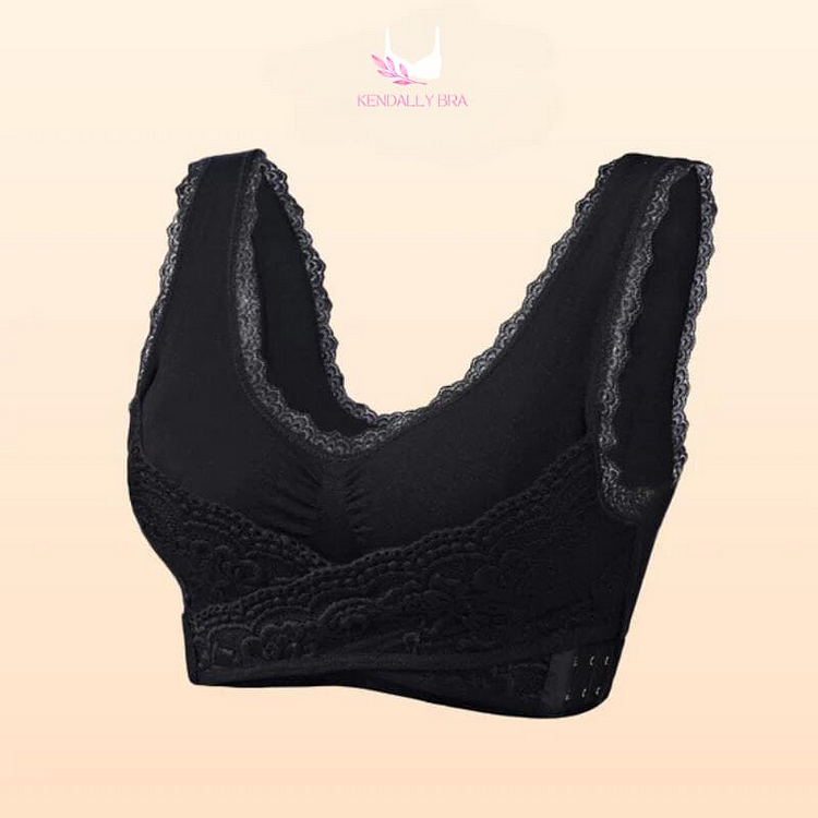 Kendally Last Day Sale 70% – Comfy Corset Bra Front Cross Side Buckle Lace Bras