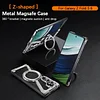 Applicable To Samsung Zfold 6/5 Generation Folding Metal Magnetic Rotation Stand Anti-fall Phone Case