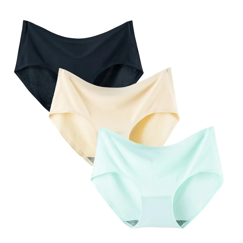 3Pcs/lot Seamless Panty Set Underwear Female Comfort Briefs Underpants Soft Invisible Intimates Lingerie M-XL Women Panties