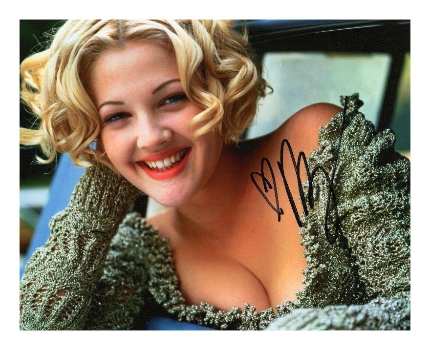 DREW BARRYMORE AUTOGRAPHED SIGNED A4 PP POSTER Photo Poster painting PRINT 7