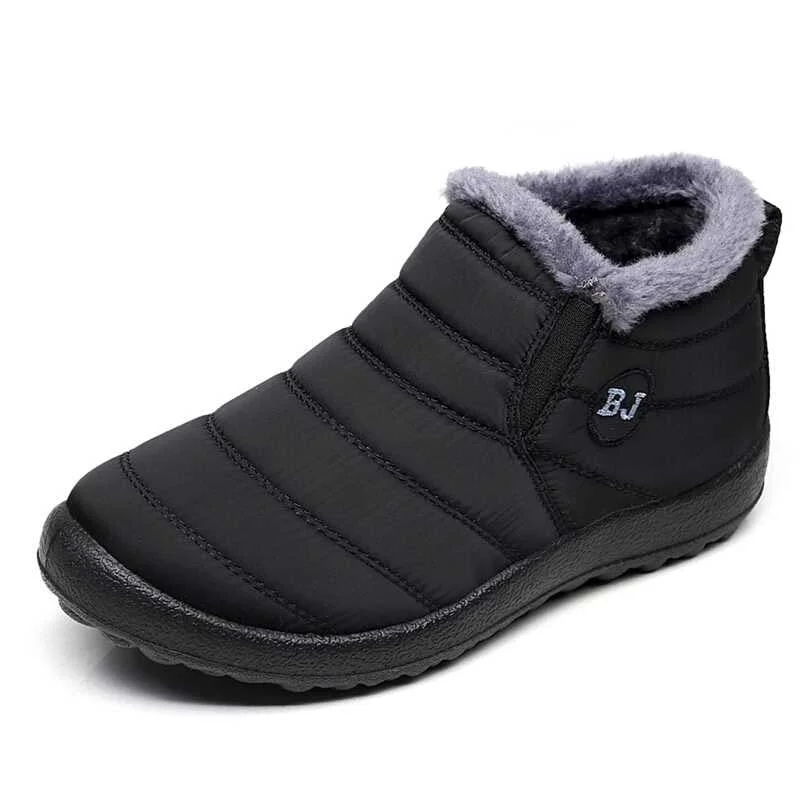 Women snow boots 2021 new waterproof slip-on winter boots female solid casual shoes woman keep warm plush