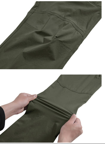 Men's Hiking Pants Water Repellent Cargo Pants with 8 Pockets Ripstop Lightweight Workout Pants