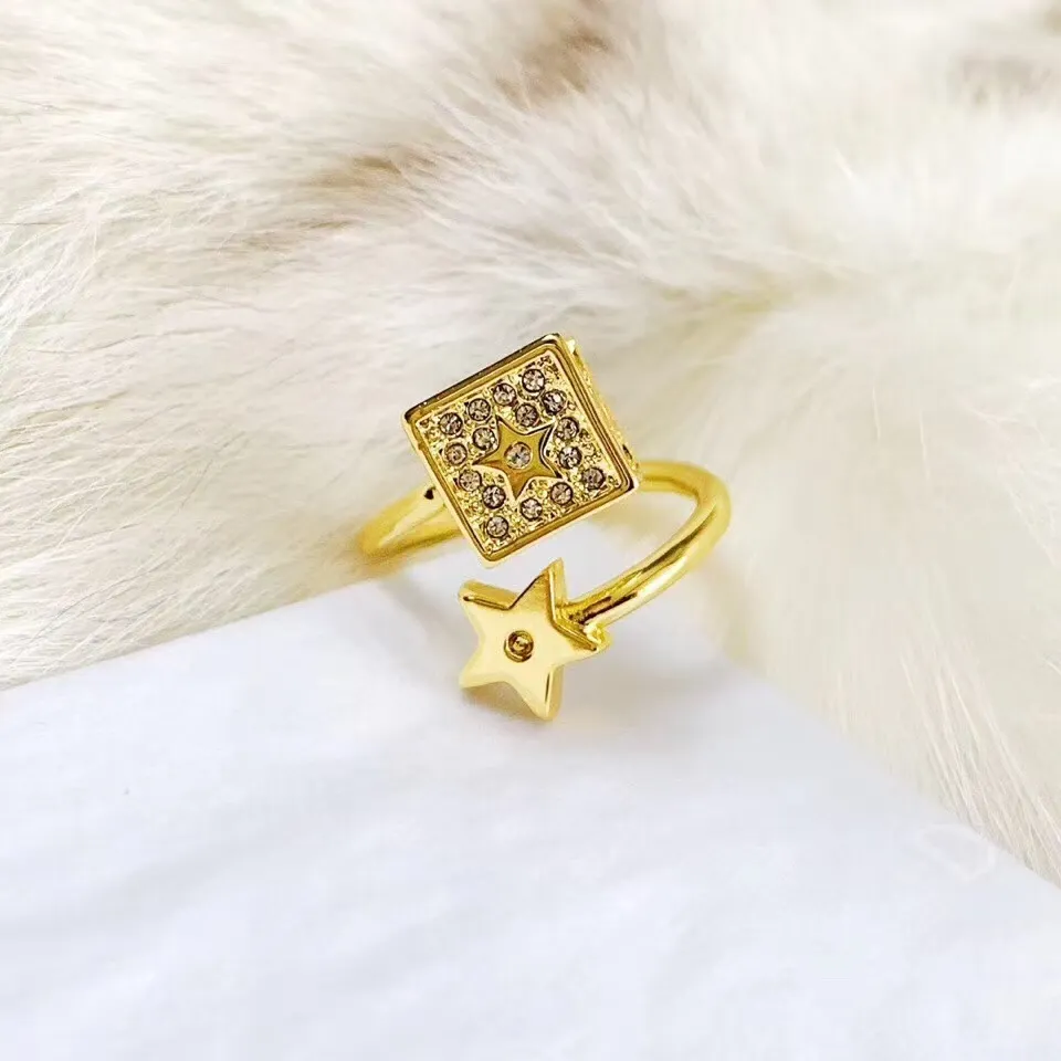 Dior Cube and Star Open Ring