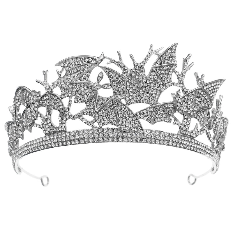 Halloween Glam Exaggerated Women’s Spider Bat Skull Alloy Inlay Rhinestones Crown