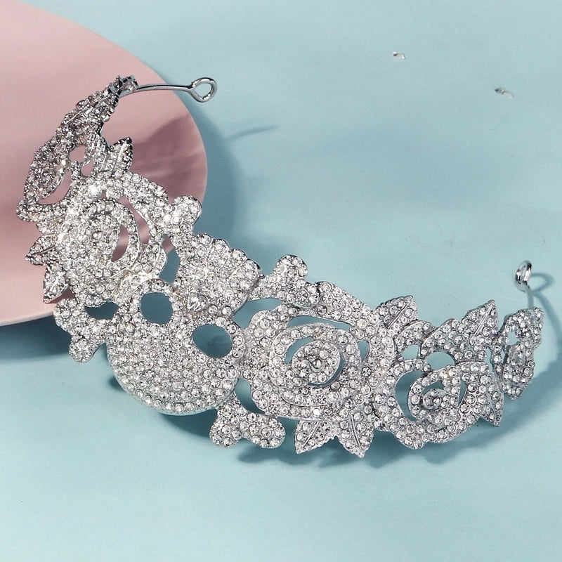 Halloween Glam Exaggerated Women’s Spider Bat Skull Alloy Inlay Rhinestones Crown