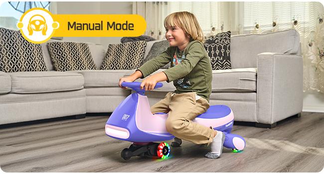 Product Introduction of FanttikRide N7 Electric Wiggle Car with Pedal, Ride on Toy 5