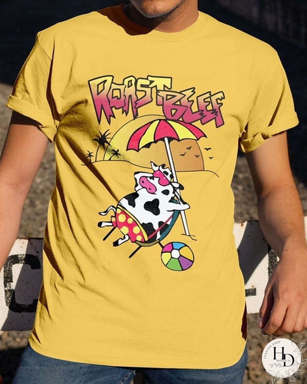 Hot Sale Unisex Roast Beef Dustin T-Shirt 80s Vintage Fashion Stranger Things Graphic Tee