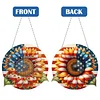 Independence Day Sunflower Double Sided - 5D DIY Pendant