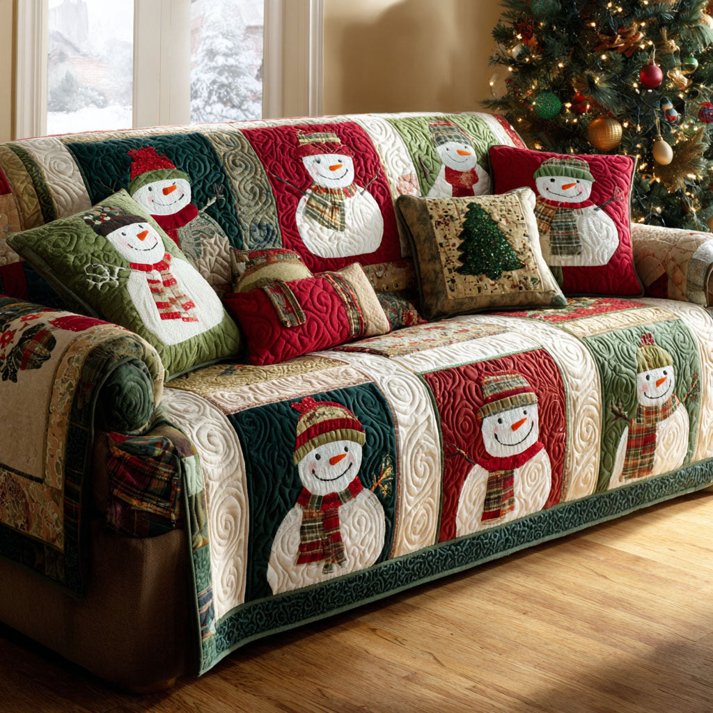Cozy Frost Quilted Sofa Cover NCU0TV1036 everthome