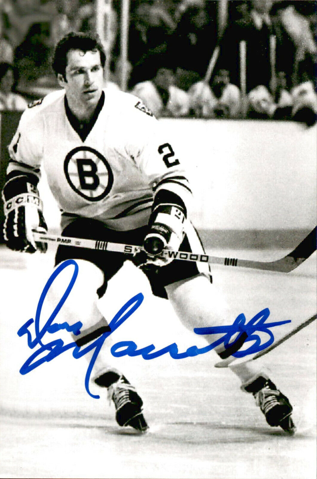 Don Marcotte SIGNED autographed 4x6 Photo Poster painting BOSTON BRUINS #6