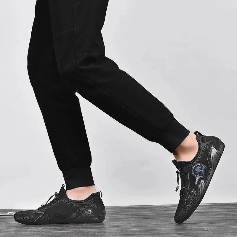 Men's Handmade Leather Shoes Soft Driving Loafers Sneakers