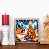 Christmas House - Diamond Painting - Partial Special Shaped Drill(Canvas|30*30cm)