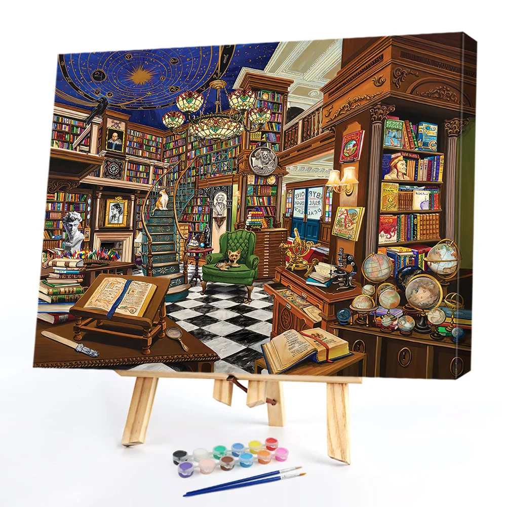 Cozy Study Room - Paint By Numbers(50*40CM)