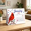 DIY 2027 Diamond Painting Calendar Art Kit Paper Desk Calendar Desktop Decoration Craft Kit