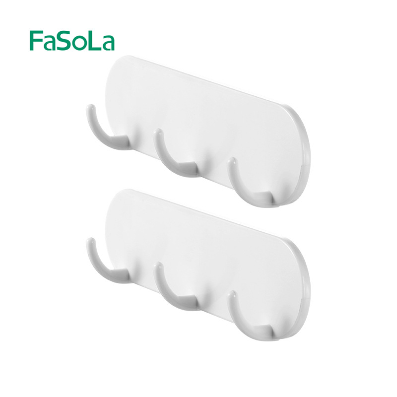FaSoLa冰箱磁吸挂钩 侧面挂架厨房壁挂免打孔吸铁石强力收纳排钩