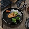 26cm Cast Iron Round Griddle Easy To Clean Flat Skillet Frying Pan for Cooking