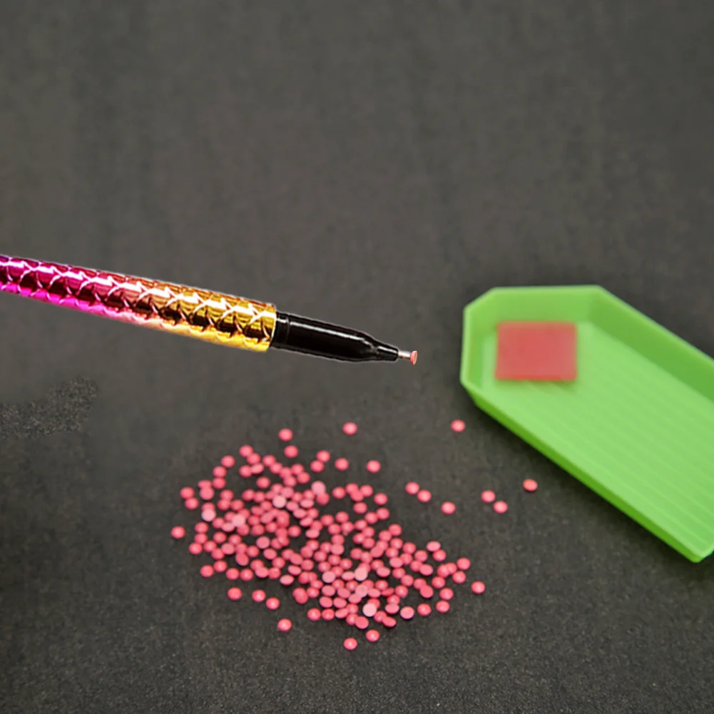 Point Drill Pen Diamond Painting DIY Fish Tail Rhinestone Craft Tool (Blue)