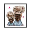 (Stamped/Counted) Mother And Daughter-14CT Cross Stitch 42*47cm/16.54*18.5in(Brand)
