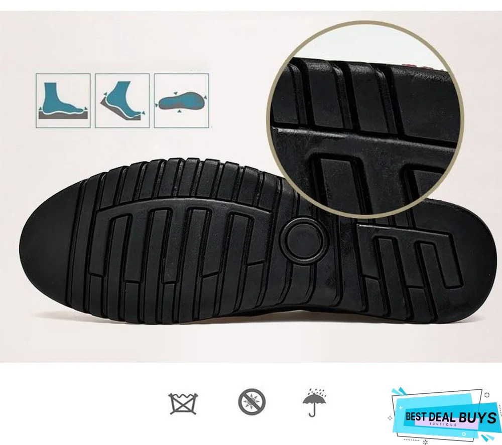 New Openwork Men Black Loafer Perforated Shoes Leather Flats Driving Shoes Business Men's Shoes