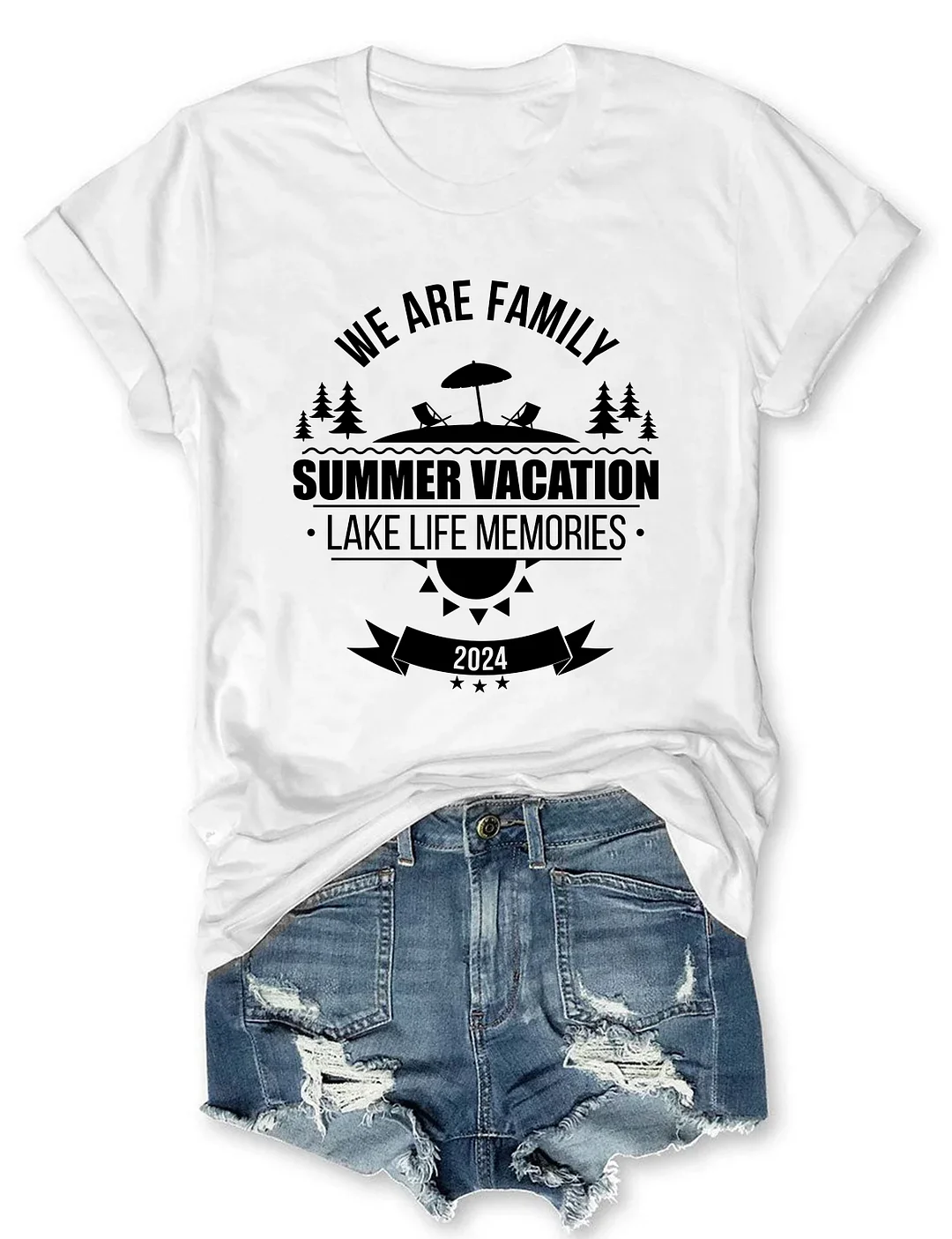 We Are Family Summer Vacation  Lake Life Memories T-Shirt