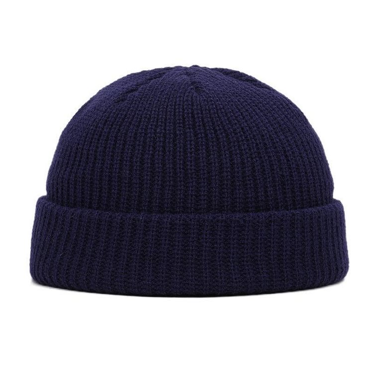 Unisex Solid Color Knitted Wool Hat Skull Cap Beanie