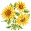 Sunflower - 9CT Partial Beaded Cross Stitch Kit(19x19cm)