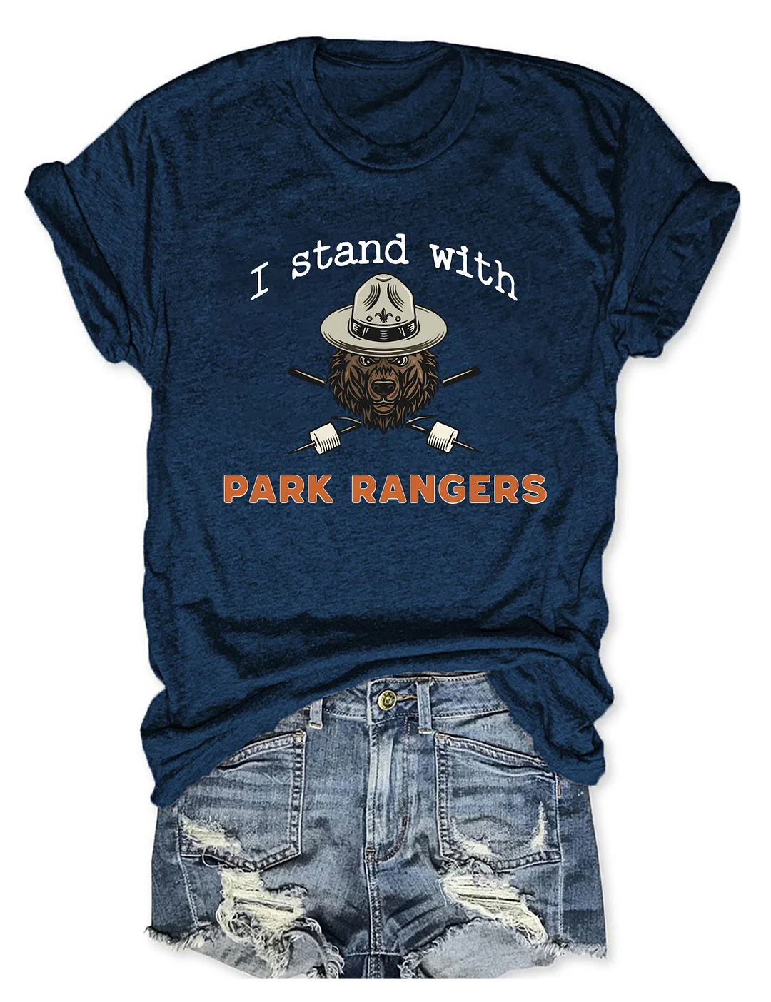 I Stand With Park Rangers National Park T-shirt
